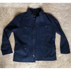 Men's Navy Banana Republic Utility Peacoat, Size L